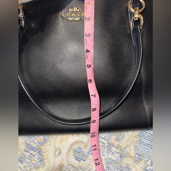 Coach Black Leather Tote Bag - Picture 13 of 16